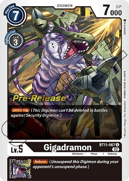 Image of Gigadramon [BT11-067] [Dimensional Phase Pre-Release Promos]