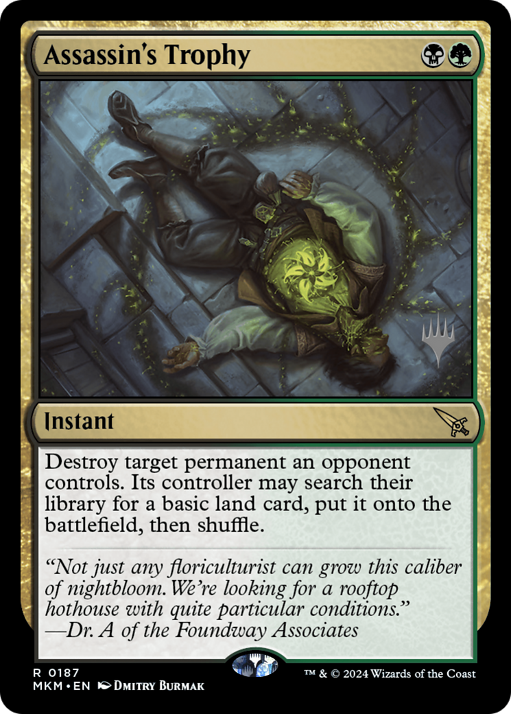 Image of Assassin's Trophy (Promo Pack) [Murders at Karlov Manor Promos]