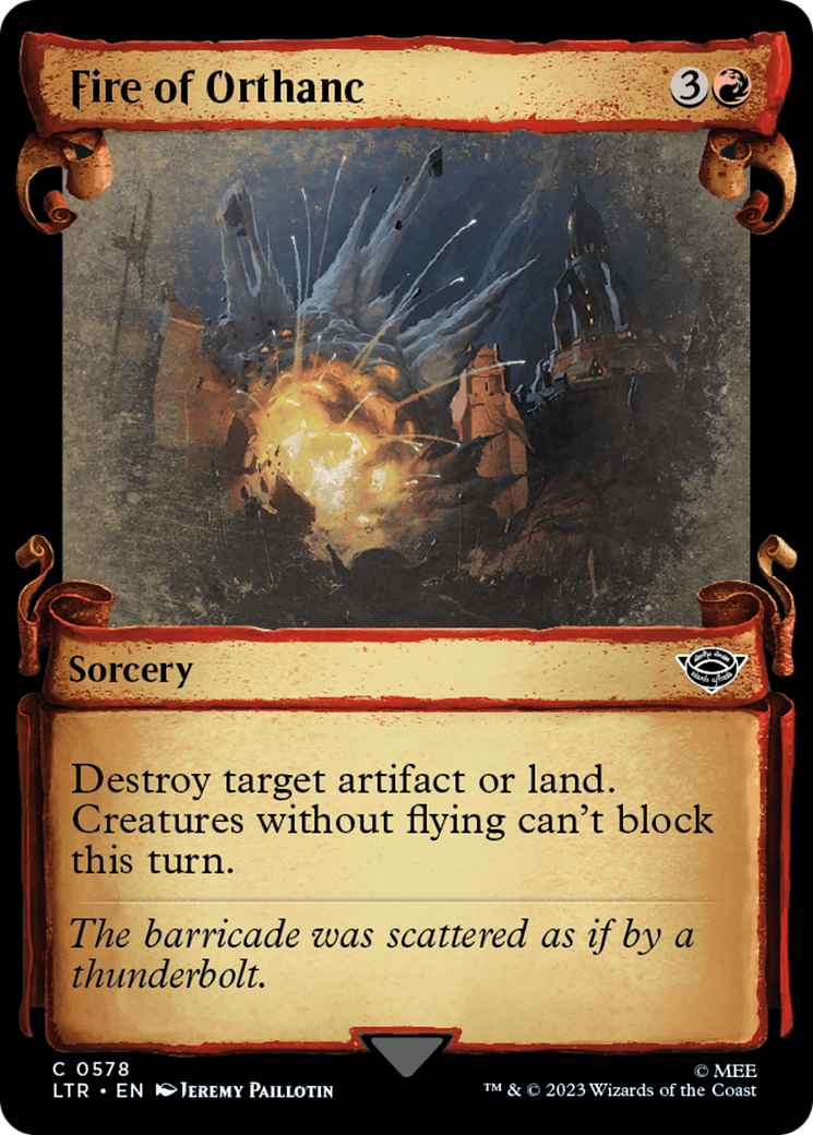 Image of Fire of Orthanc [The Lord of the Rings: Tales of Middle-Earth Showcase Scrolls]