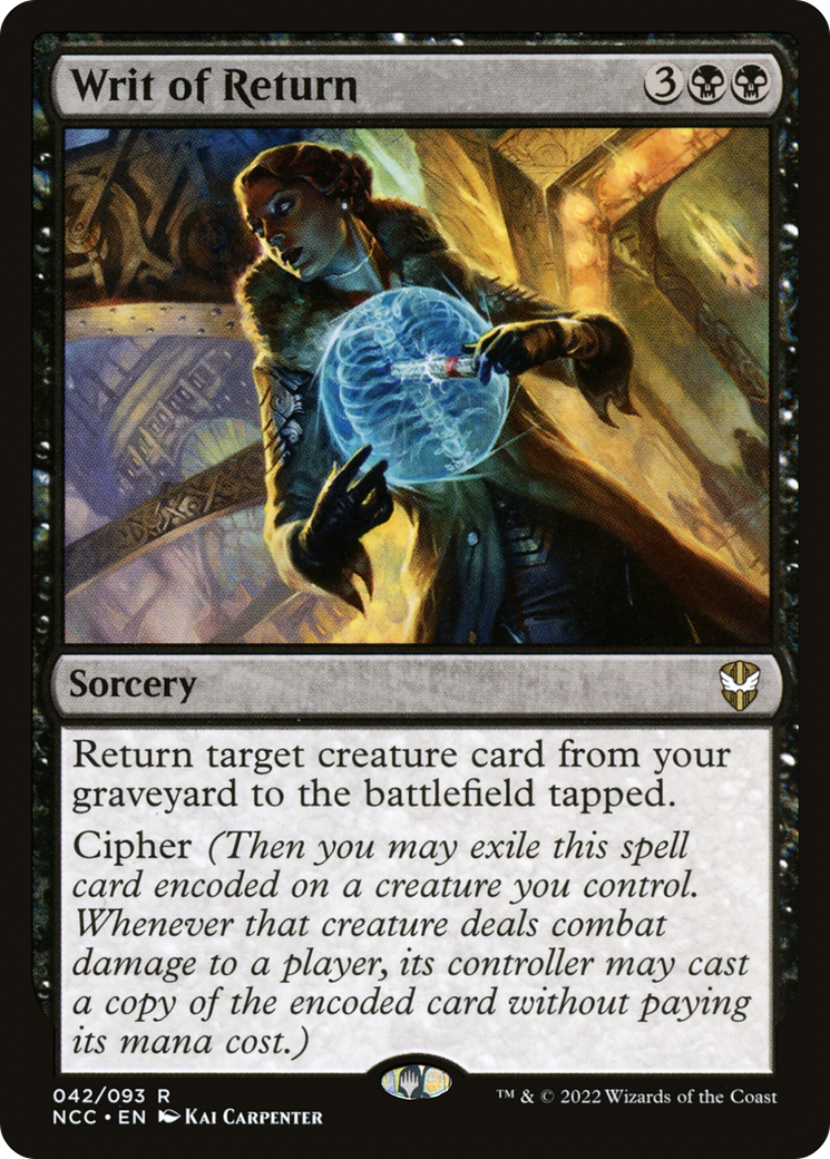 Image of Writ of Return [Streets of New Capenna Commander]