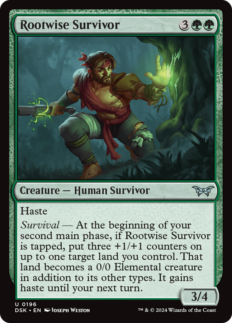 Image of Rootwise Survivor [Duskmourn: House of Horror]