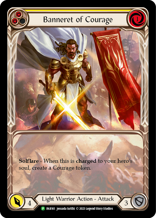 Image of Banneret of Courage [FAB161] (Promo)  Rainbow Foil