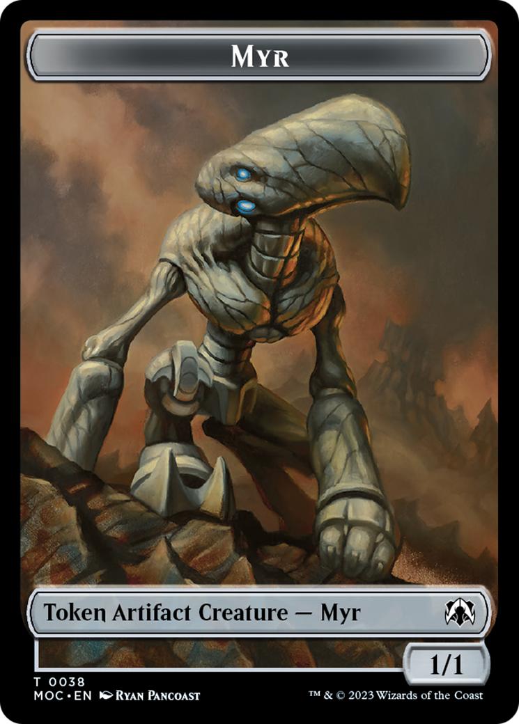 Image of Phyrexian Germ // Myr Double-Sided Token [March of the Machine Commander Tokens]