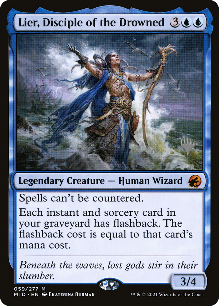 Image of Lier, Disciple of the Drowned (Promo Pack) [Innistrad: Midnight Hunt Promos]