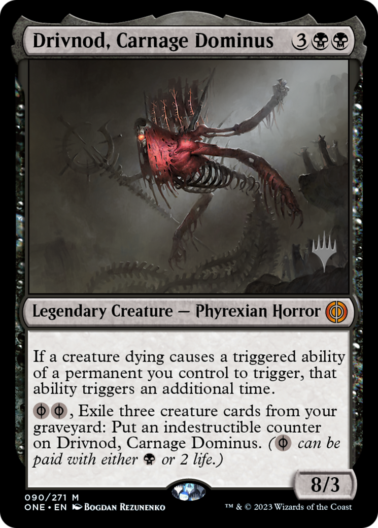 Image of Drivnod, Carnage Dominus (Promo Pack) [Phyrexia: All Will Be One Promos]