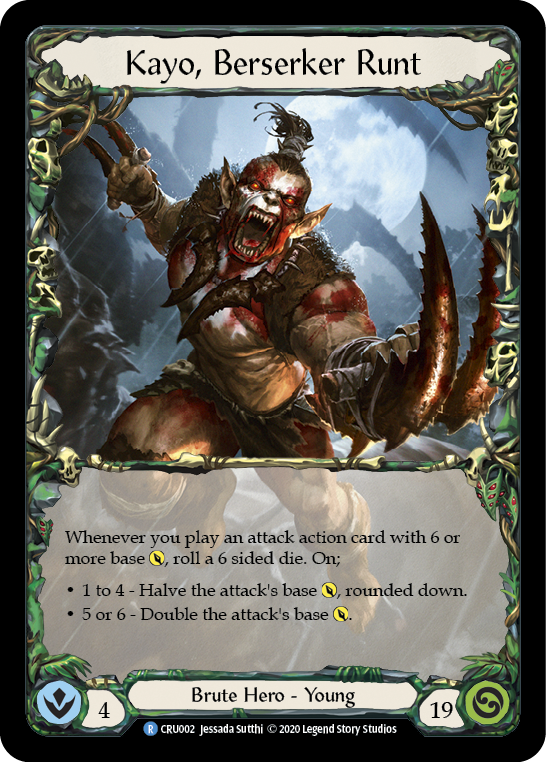 Image of Kayo, Berserker Runt [CRU002] (Crucible of War)  1st Edition Rainbow Foil
