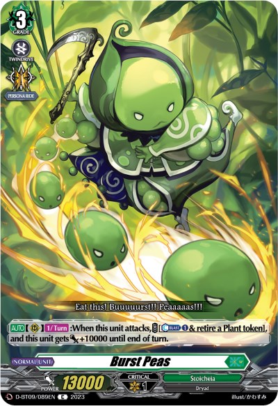 Image of Burst Peas (D-BT09/089EN) [Dragontree Invasion]