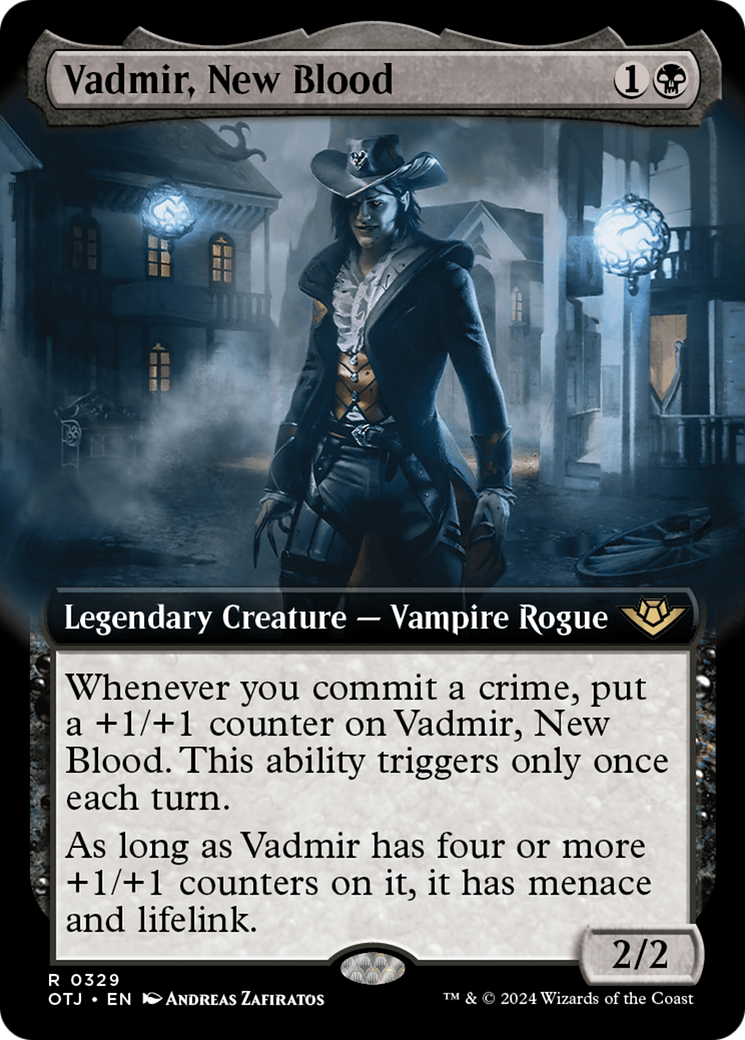 Image of Vadmir, New Blood (Extended Art) [Outlaws of Thunder Junction]