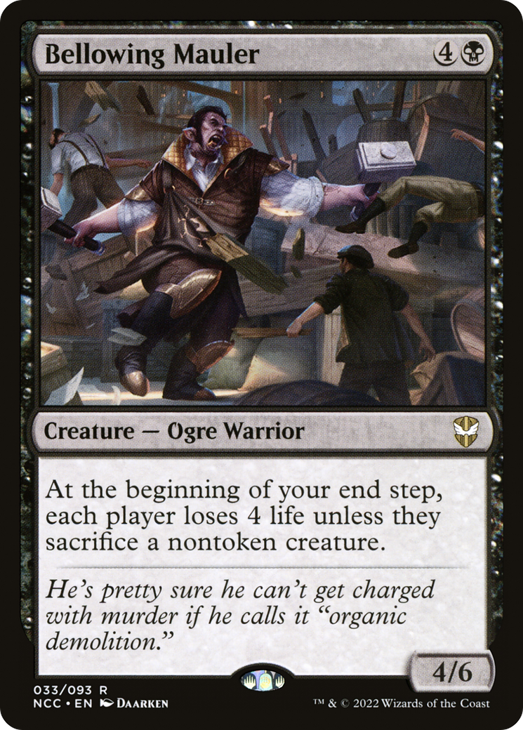 Image of Bellowing Mauler [Streets of New Capenna Commander]