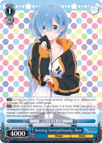 Image of Sensing Surreptitiously, Rem (RZ/S55-E058 RR) [Re:ZERO Vol.2]