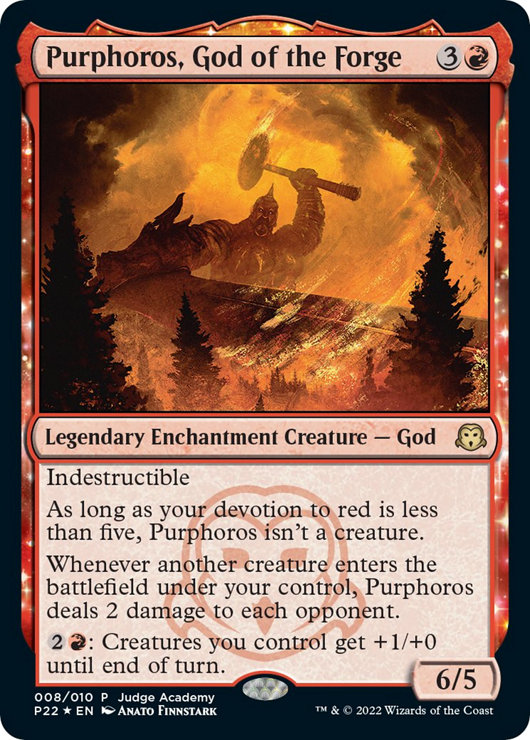 Image of Purphoros, God of the Forge [Judge Gift Cards 2022]