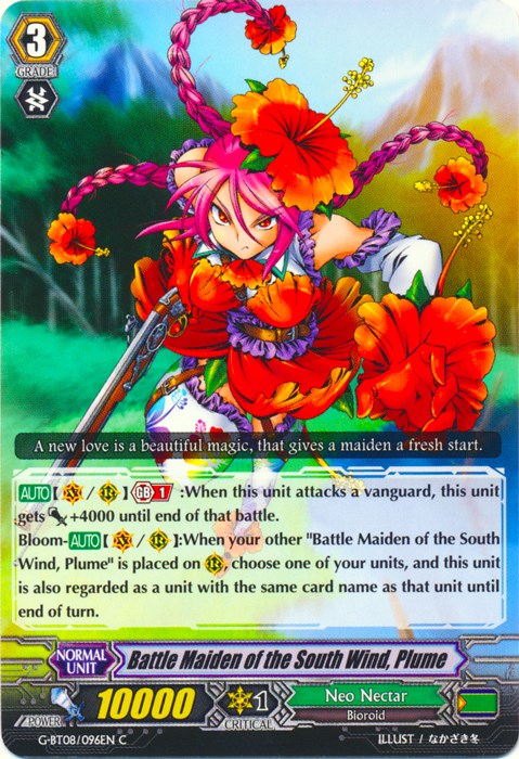 Image of Battle Maiden of the South Wind, Plume (G-BT08/096EN) [Absolute Judgment]