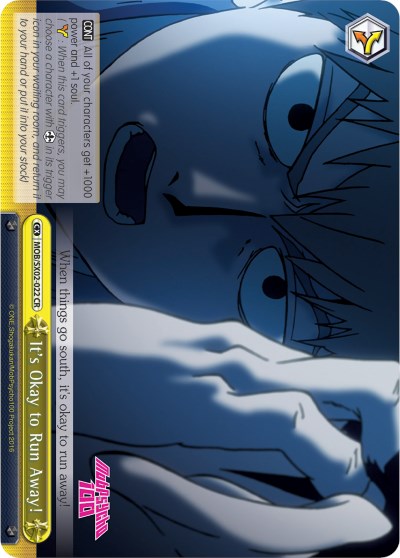 Image of It's Okay to Run Away! (MOB/SX02-022 CR) [Mob Psycho 100]