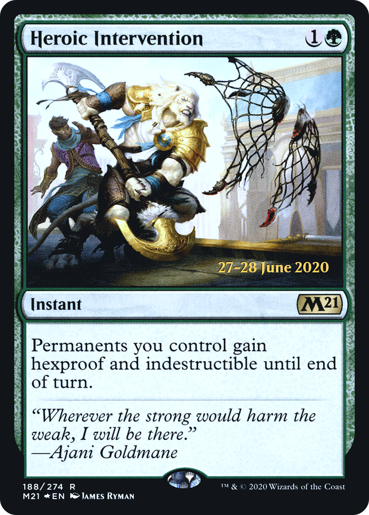 Image of Heroic Intervention [Core Set 2021 Prerelease Promos]