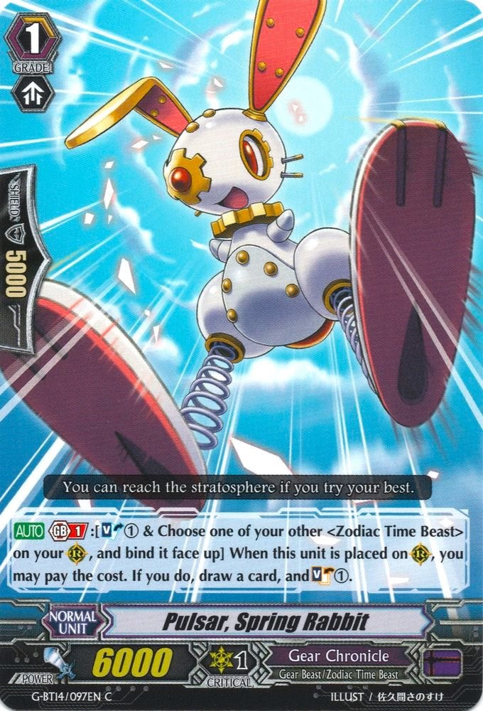 Image of Pulsar, Spring Rabbit (G-BT14/097EN) [Divine Dragon Apocrypha]