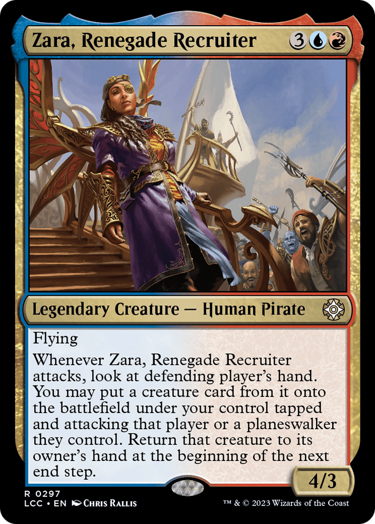 Image of Zara, Renegade Recruiter [The Lost Caverns of Ixalan Commander]