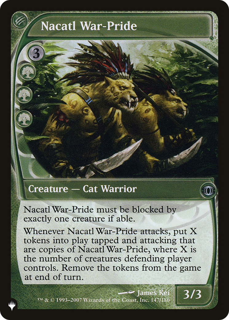 Image of Nacatl War-Pride [The List]