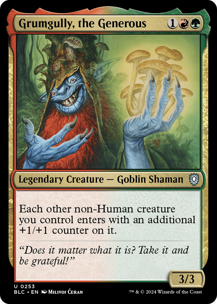 Image of Grumgully, the Generous [Bloomburrow Commander]