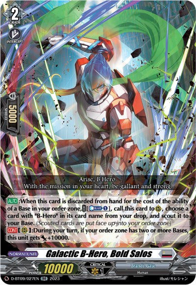 Image of Galactic B-Hero, Bold Salos (D-BT09/027EN) [Dragontree Invasion]