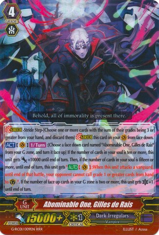 Image of Abominable One, Gilles de Rais (G-RC01/009EN) [Revival Collection]