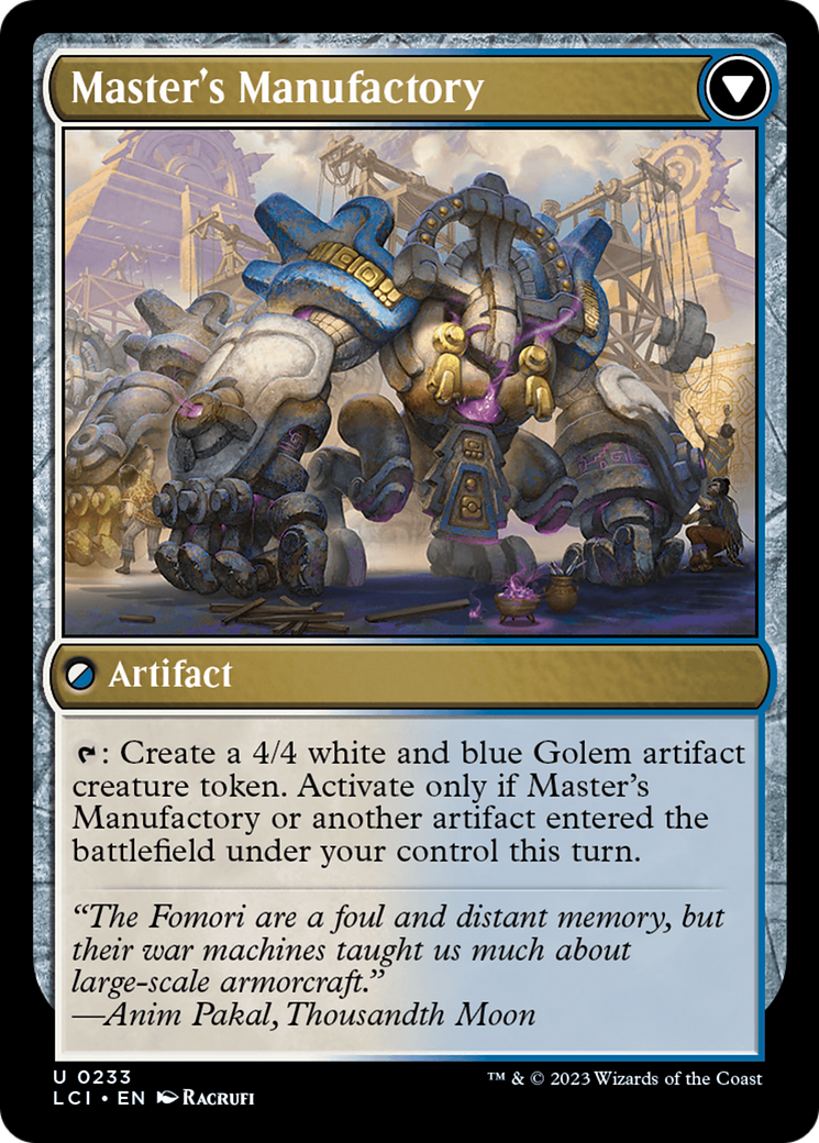 Image of Master's Guide-Mural // Master's Manufactory [The Lost Caverns of Ixalan]