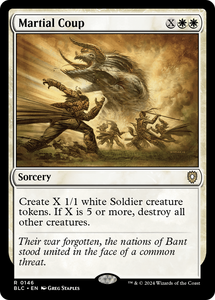 Image of Martial Coup [Bloomburrow Commander]
