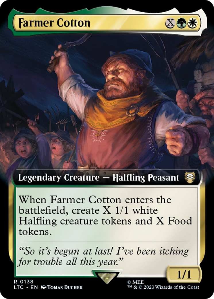 Image of Farmer Cotton (Extended Art) [The Lord of the Rings: Tales of Middle-Earth Commander]