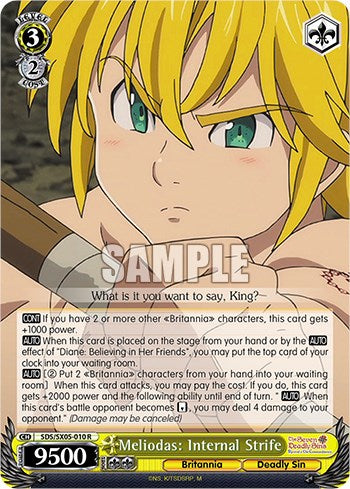 Image of Meliodas: Internal Strife (Foil) [The Seven Deadly Sins: Revival of The Commandments]