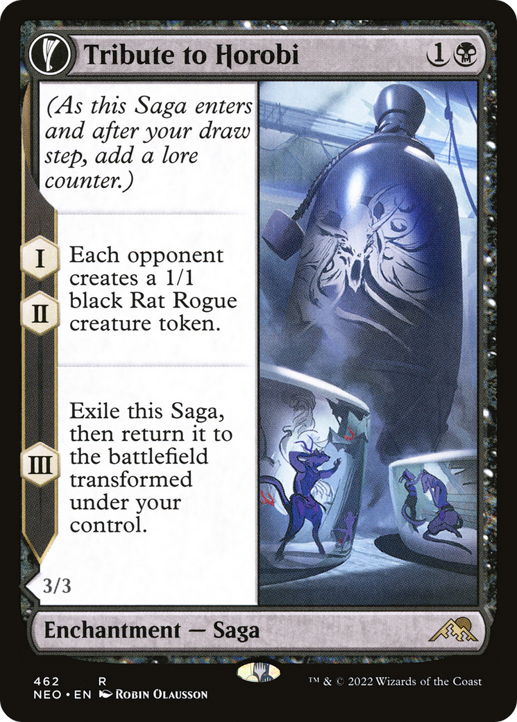 Image of Tribute to Horobi // Echo of Death's Wail (Extended Art) [Kamigawa: Neon Dynasty]