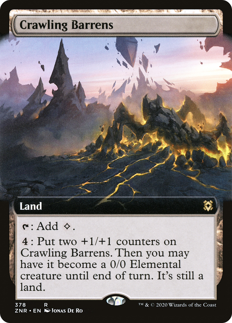Image of Crawling Barrens (Extended Art) [Zendikar Rising]