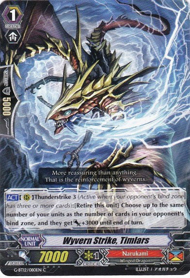 Image of Wyvern Strike, Timlars (G-BT12/080EN) [Dragon King's Awakening]