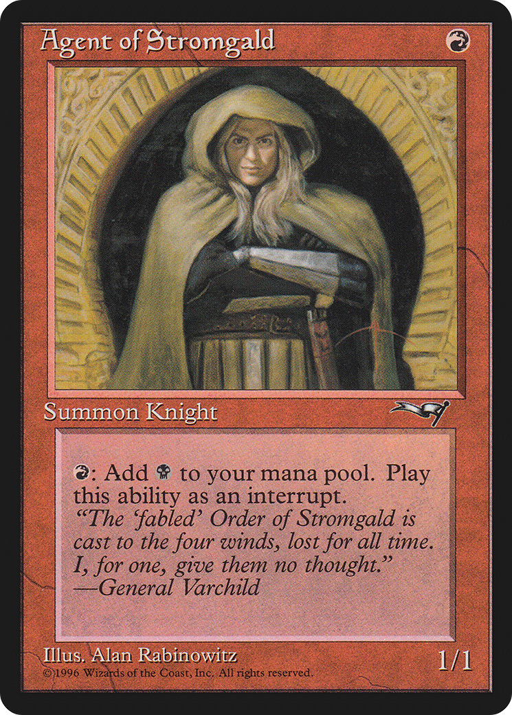 Image of Agent of Stromgald (Arms Crossed) [Alliances]