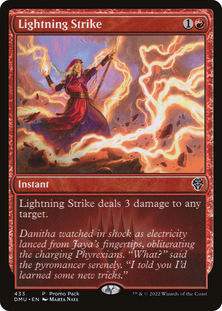 Image of Lightning Strike (Promo Pack) [Dominaria United Promos]