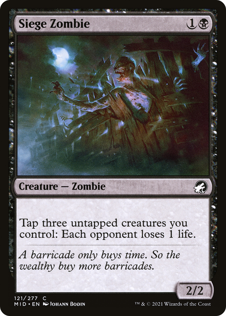 Image of Siege Zombie [Innistrad: Midnight Hunt]