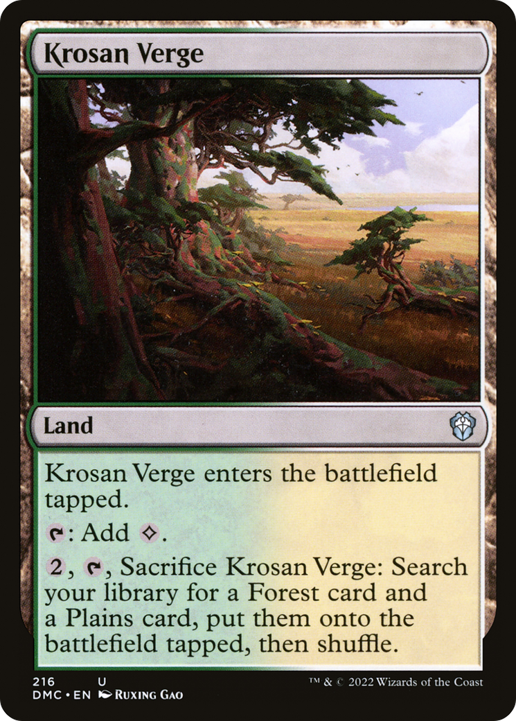 Image of Krosan Verge [Dominaria United Commander]
