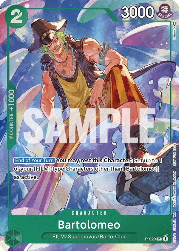 Image of Bartolomeo (Event Pack Vol. 1) [One Piece Promotion Cards]