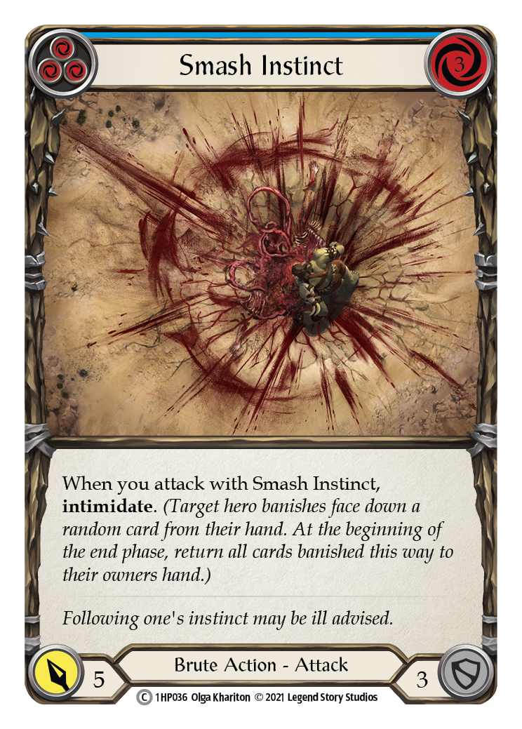 Image of Smash Instinct (Blue) [1HP036] (History Pack 1)