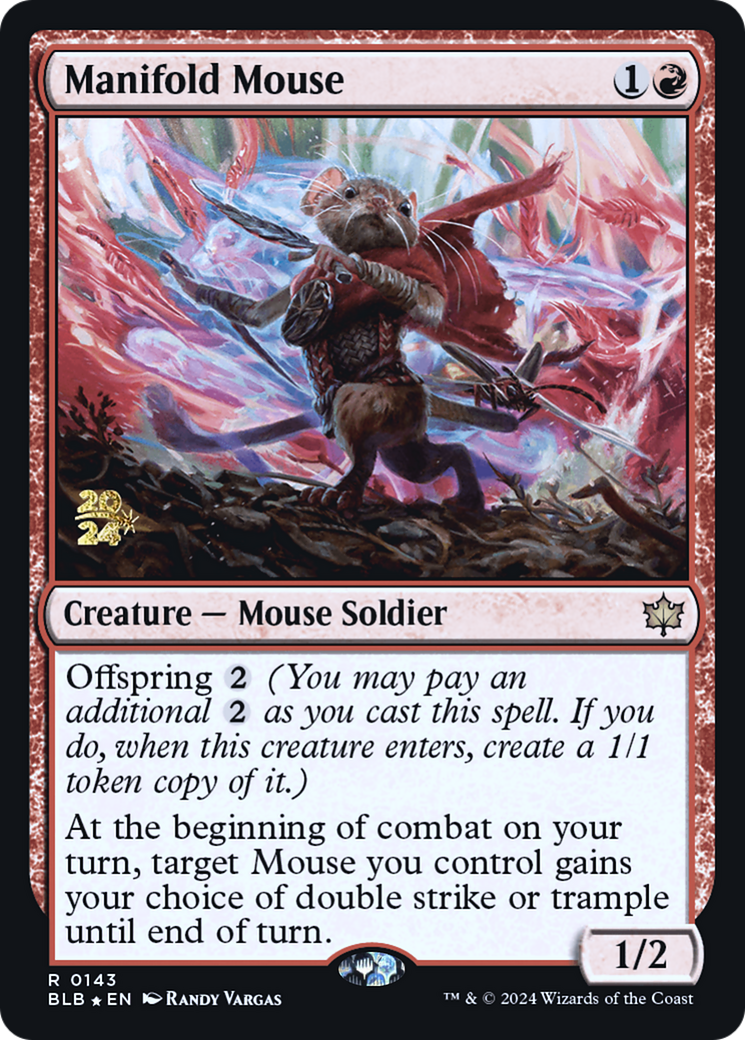 Image of Manifold Mouse [Bloomburrow Prerelease Promos]