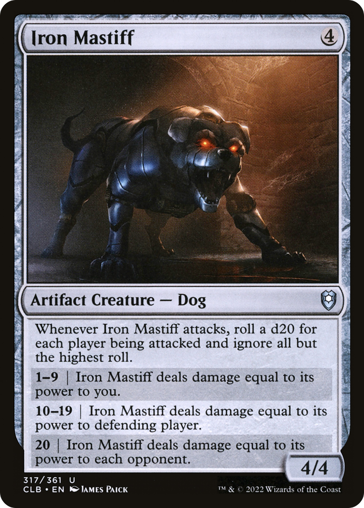 Image of Iron Mastiff [Commander Legends: Battle for Baldur's Gate]