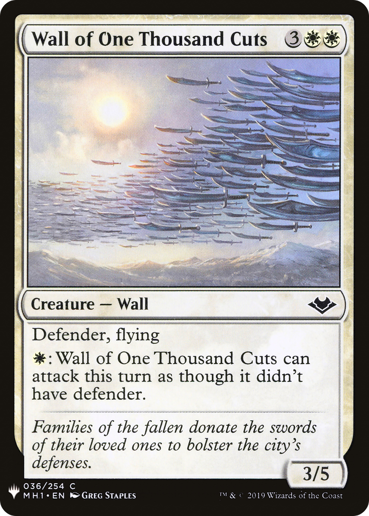 Image of Wall of One Thousand Cuts [Mystery Booster]