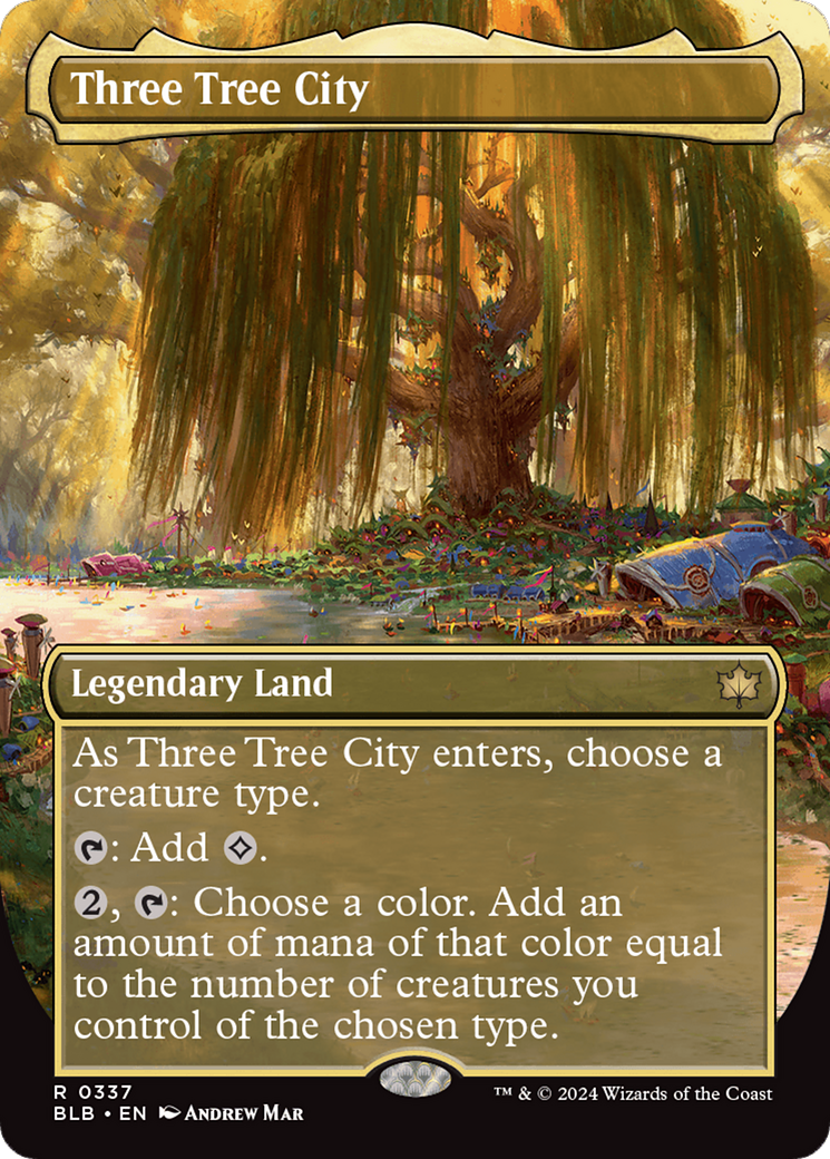 Image of Three Tree City (Borderless) (0337) [Bloomburrow]