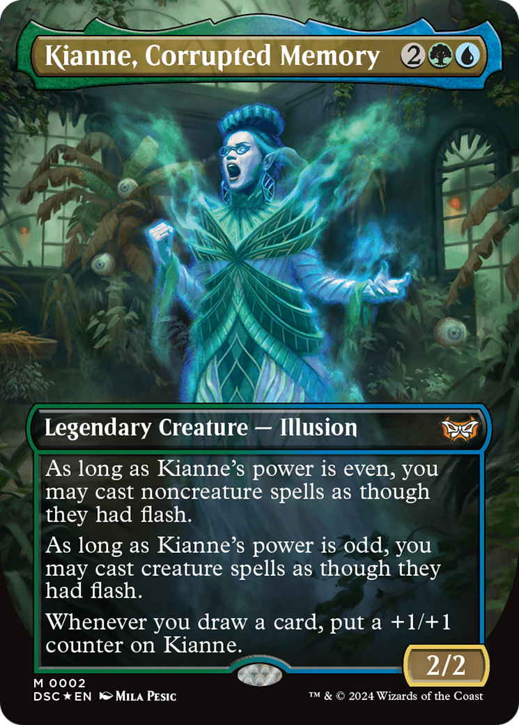 Image of Kianne, Corrupted Memory (Borderless) [Duskmourn: House of Horror Commander]