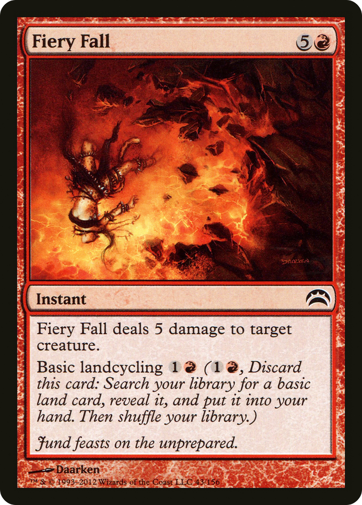 Image of Fiery Fall [Planechase 2012]