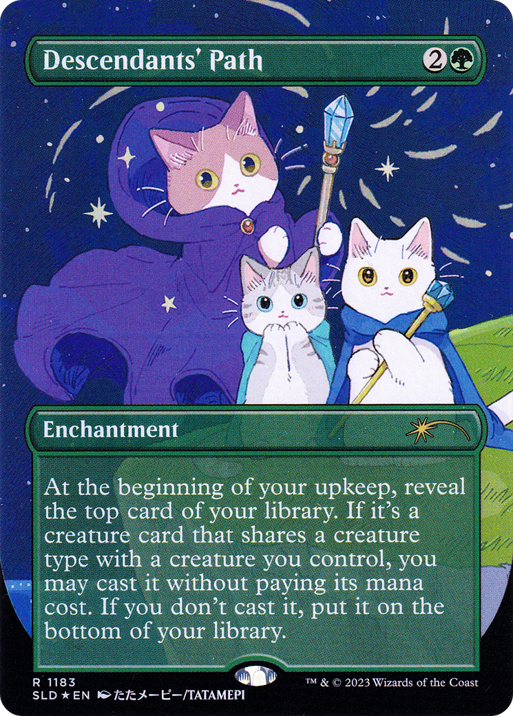 Image of Descendants' Path (Borderless) [Secret Lair Drop Series]