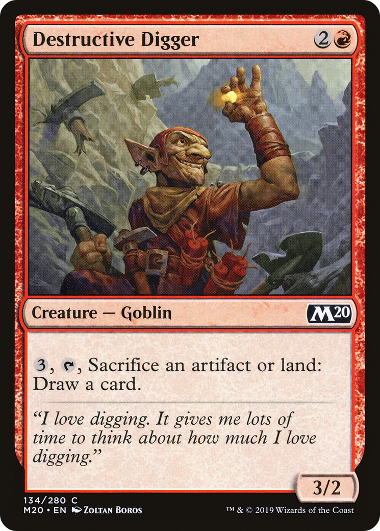 Image of Destructive Digger [Core Set 2020]