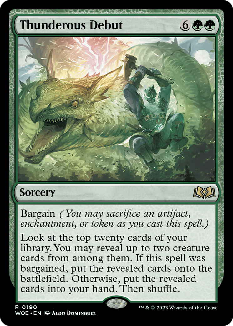 Image of Thunderous Debut [Wilds of Eldraine]