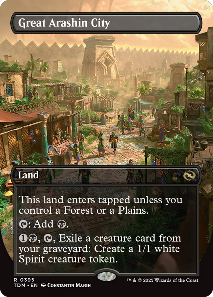 Image of Great Arashin City (Borderless) [Tarkir: Dragonstorm]