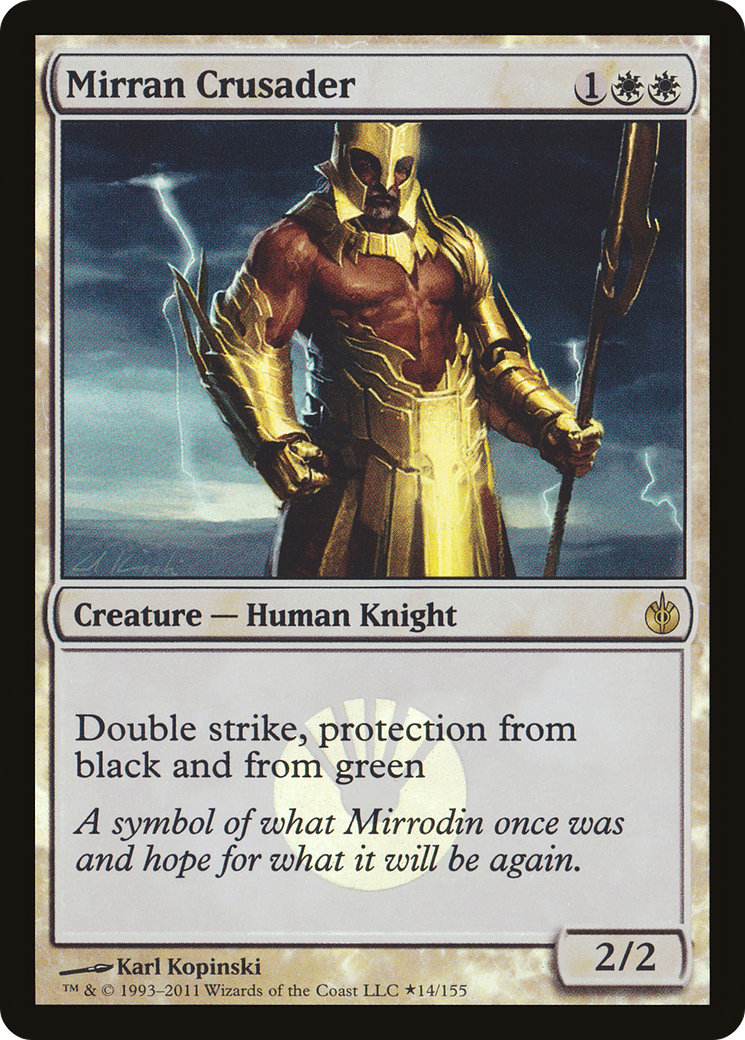 Image of Mirran Crusader (Buy-A-Box) [Mirrodin Besieged Promos]