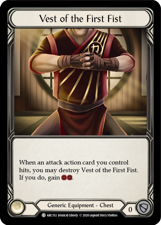 Image of Vest of the First Fist [U-ARC152] (Arcane Rising Unlimited)  Unlimited Rainbow Foil