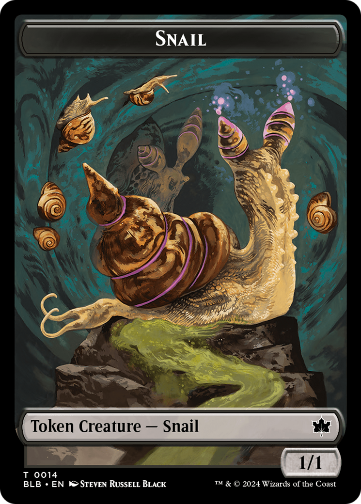 Image of Snail Token [Bloomburrow Tokens]